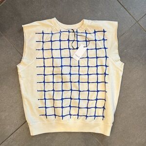 Clare V x Racquet short sleeved sweatshirt